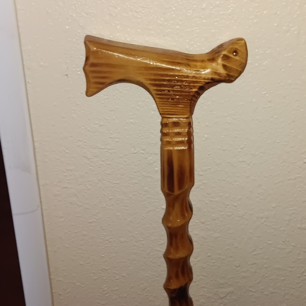 Handcrafted Wooden Walking Cane